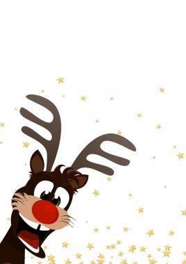 Noel zamanında Ren geyiği.