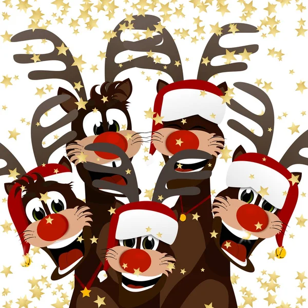Reindeer Christmas Time Royalty Free Stock Photos
