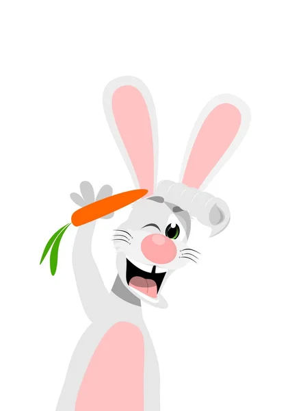 Liten Lycklig Kanin Färg — Stockfoto