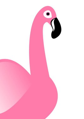 Pembe bir flamingo bu şekilde duruyor..