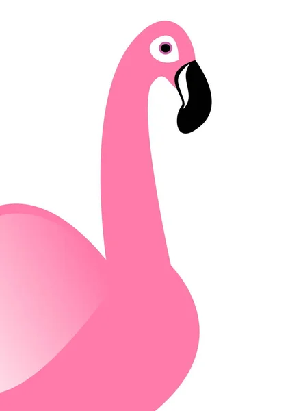 Pembe Bir Flamingo Şekilde Duruyor — Stok fotoğraf