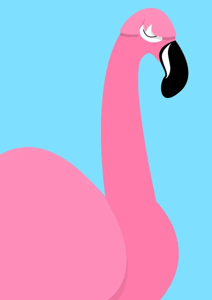 Розовый Фламинго Стоит — стоковое фото