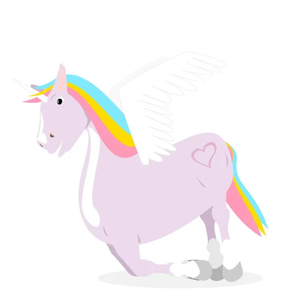 Little Cute Colorful Unicorn — Stock Photo, Image