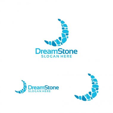 Taş Logo kavramı vektör çizim rüyalar