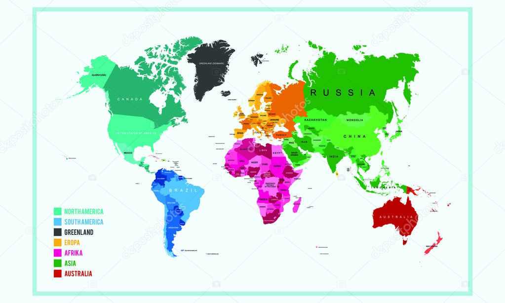 12+ Mapa Mundial Con Nombres PNG - Maesta