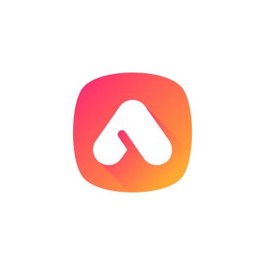 A başlangıç logosu, yukarı ok finans logosu, A-Paraf iş logosu şablonu tasarımları - Vektör