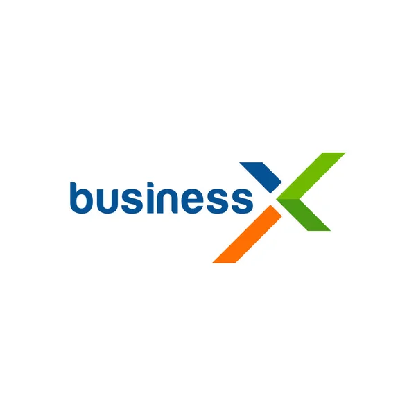 Modern X İlk logo, seyahat logosu vektör çizimi