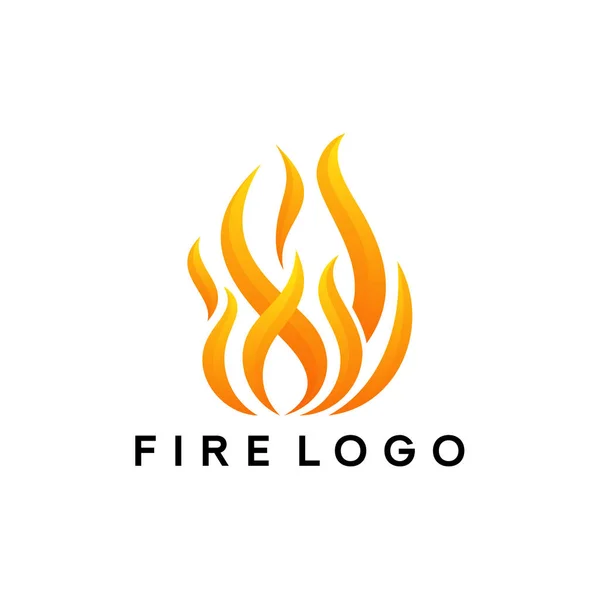 Vettore moderno del modello vettoriale di progettazione del logo della fiamma antincendio — Vettoriale Stock