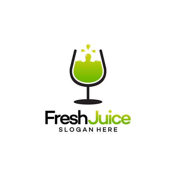 Fresh Juice Logo template designs vector illustration — Stock Vector