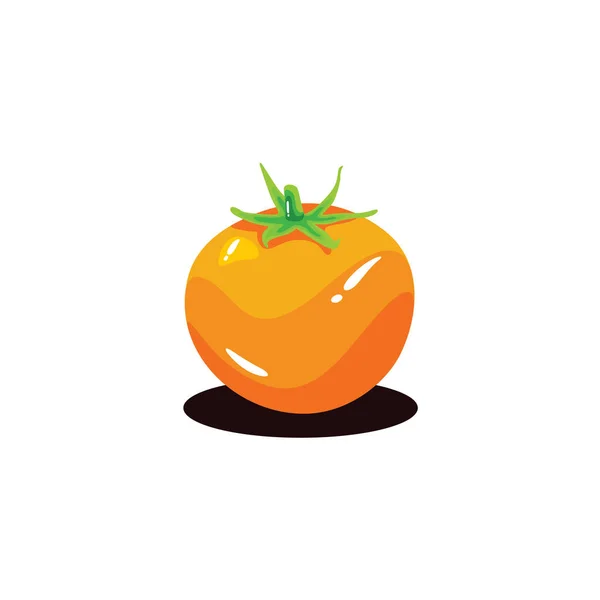 Logo réaliste frais paprika et illustration vectorielle pomme — Image vectorielle