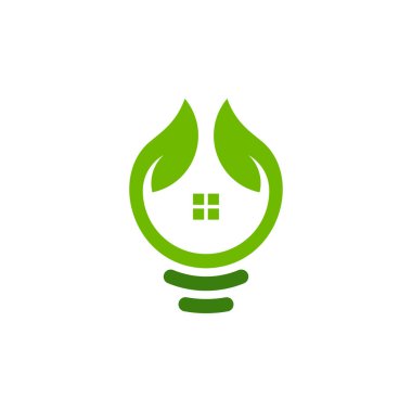 Yeşil Enerji Logosu şablon vektörü, Doğa Fikir Logosu