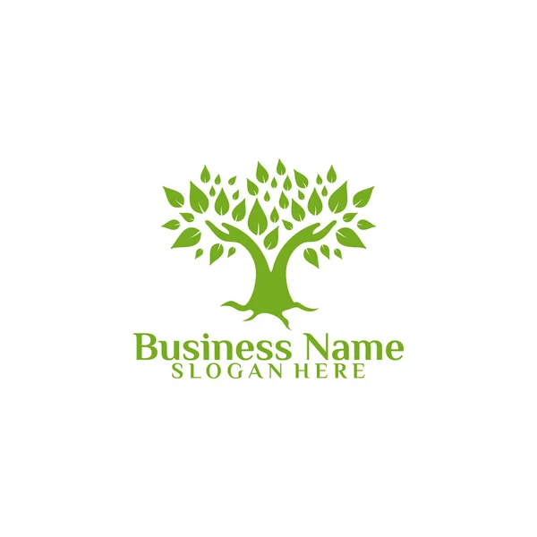Nature Care logo ontwerpen vector, Go Green logo template — Stockvector