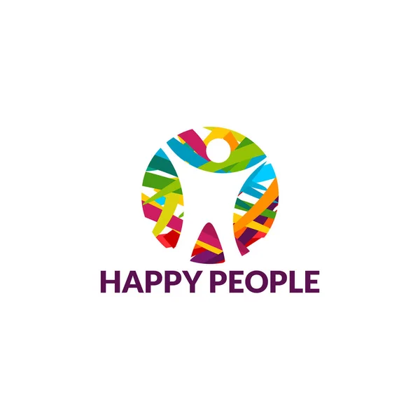 Wellness People Logo template designs vetor ilustração — Vetor de Stock