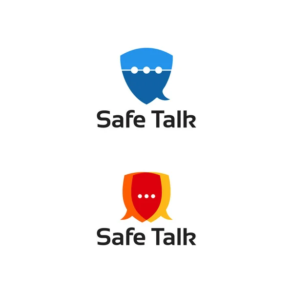 Diseño de plantillas de Logo de Safe Talk, ilustración vectorial — Vector de stock