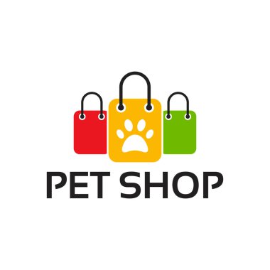 Modern Pet Shop Logo şablonu
