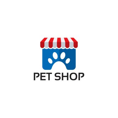 Modern Pet Shop Logo şablonu