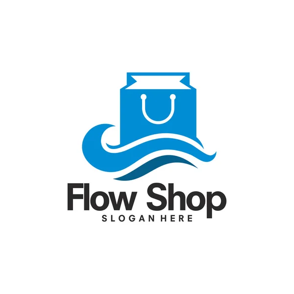 Σχεδιασμός λογότυπου Flow Shop, Εξοπλισμός ύδρευσης — Διανυσματικό Αρχείο