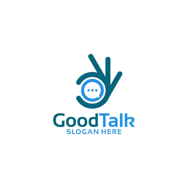Good Talk Дизайн шаблону логотипу Векторні ілюстрації — стоковий вектор