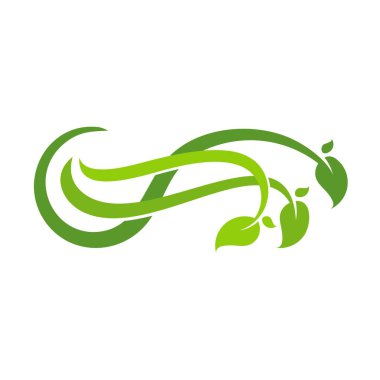 Fresh Leaf Ornament, Nature Leaf logo template vector