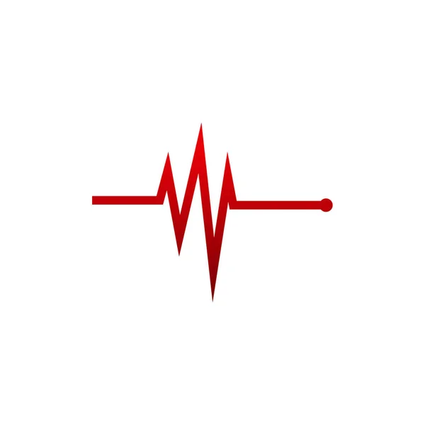 Простий вектор концепції медичного логотипу, символ простого імпульсу — стоковий вектор