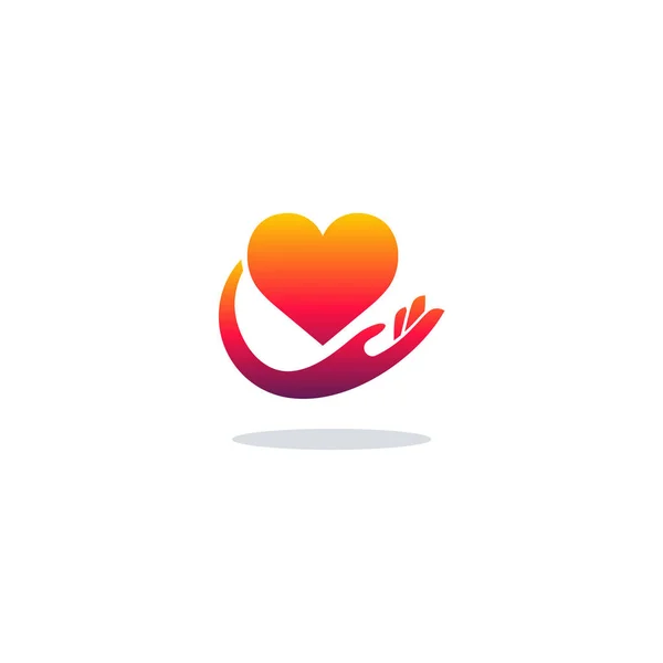 Концепция логотипа Care Point, вектор шаблона логотипа благотворительности — стоковый вектор