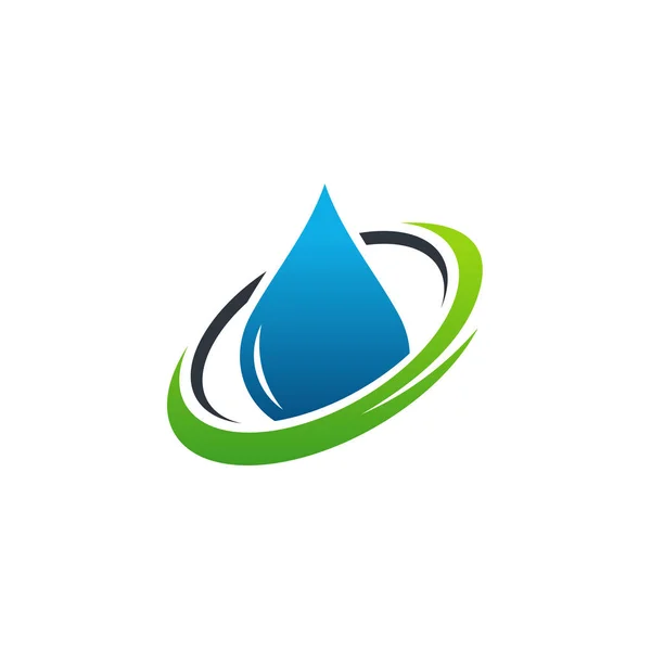 Czysta woda kultowego logo projekty koncepcja wektor ilustracja — Wektor stockowy