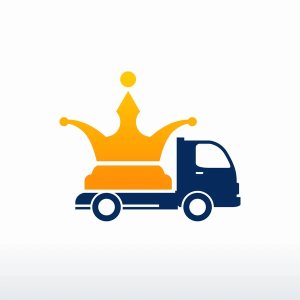 King Shipping Logo Designs Vektor, King Delivery Logo, Designkonzept, Logo, Logotyp-Element für Vorlage — Stockvektor