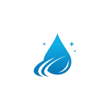 Water drop Logo design vector template. Water liquid Oil Logotype concept. Natural Mineral Aqua icon