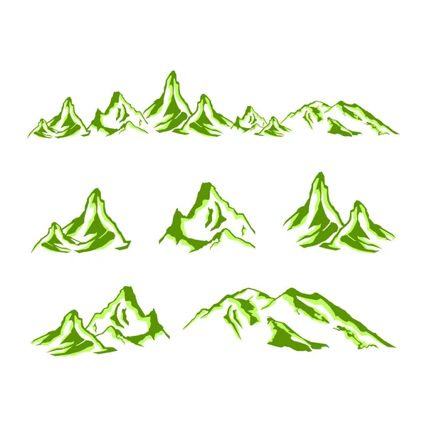 Set di logo High Mountain in stile moderno, vettore logo High Mountain — Vettoriale Stock