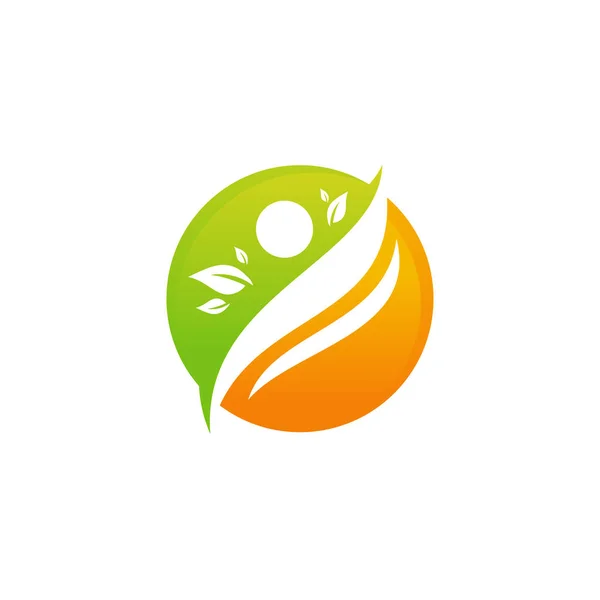 Concept de conception de logo de santé, modèle de conception de logo Healthy People — Image vectorielle