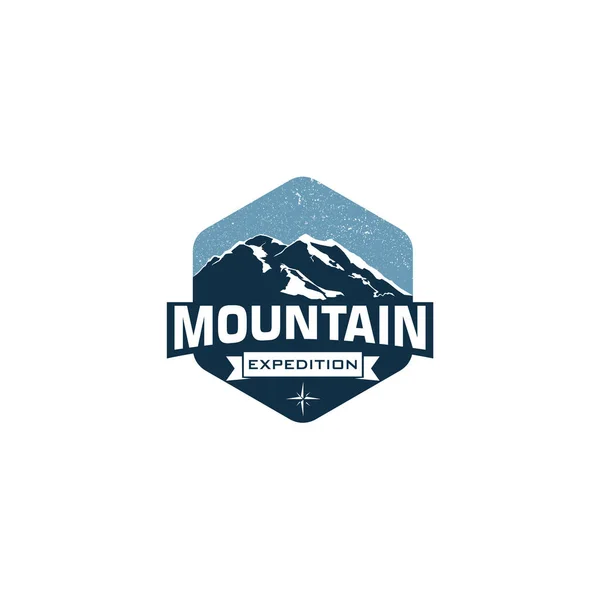 Abstrakte Mountain Logo Designs, Wanderlogos Designs — Stockvektor