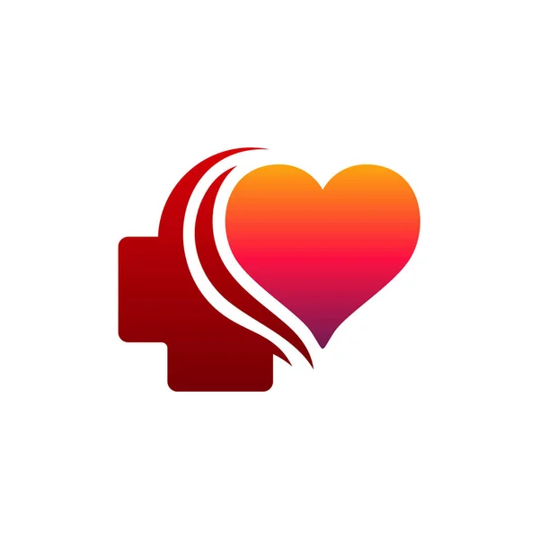 Love Health logo disegni concetto, Salute logo disegni modello, Hearth Health logo — Vettoriale Stock