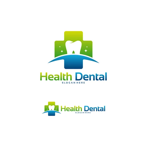 Salud Diseño de logotipos dentales vector conceptual, Diseño de plantillas de logotipos de Clínica Dental — Archivo Imágenes Vectoriales
