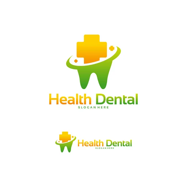 Salud Diseño de logotipos dentales vector conceptual, Diseño de plantillas de logotipos de Clínica Dental — Archivo Imágenes Vectoriales