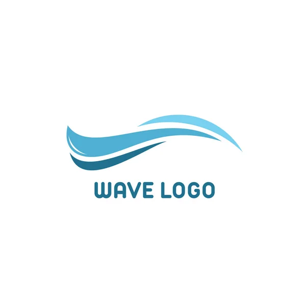 Wasserwelle Symbol und Symbol Logo Designs Vorlagenvektor — Stockvektor