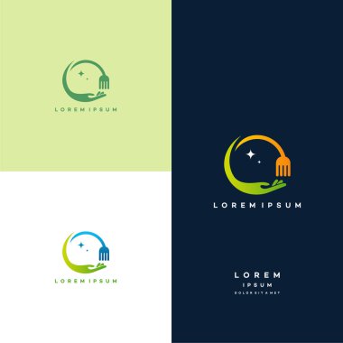 Gıda bakım logosu konsept taşıyıcı dizayn etti