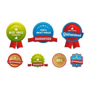 Klasik En İyi Fiyat rozet çizimi seti