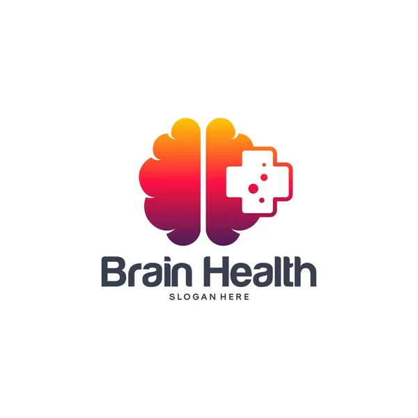Brain Health logo designs concept, Brain logo designs vector