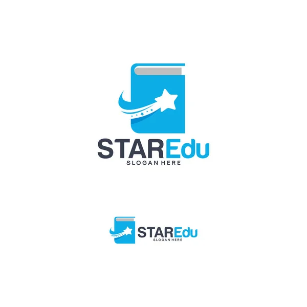 Concepto Diseños Logotipo Star Education Vector Plantilla Logotipo Elite School — Vector de stock