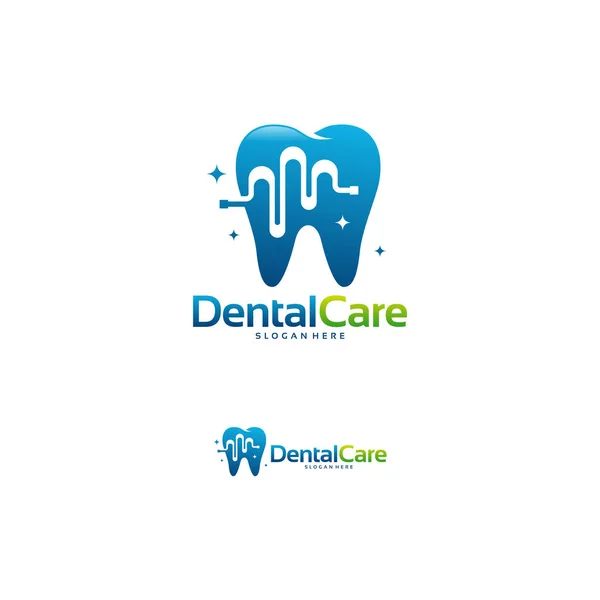 Health Dental Logo Designs Conceito Vector Dental Clinic Logo Template — Vetor de Stock