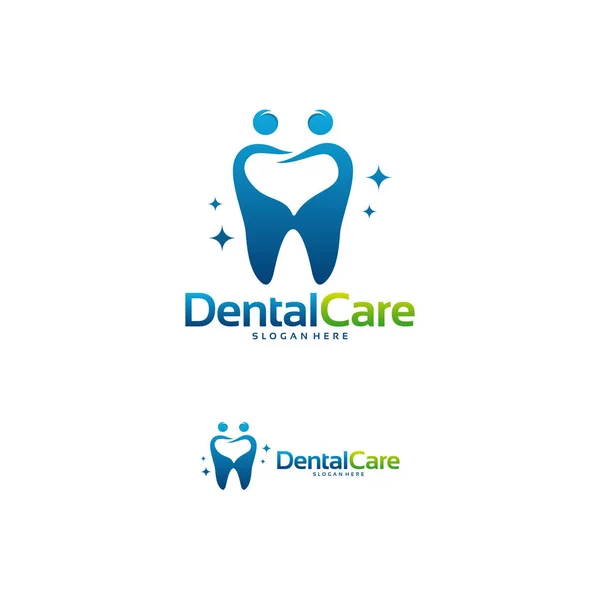 Logo Dental Care Projektuje Wektor Koncepcyjny Szablon Logo Family Dental — Wektor stockowy