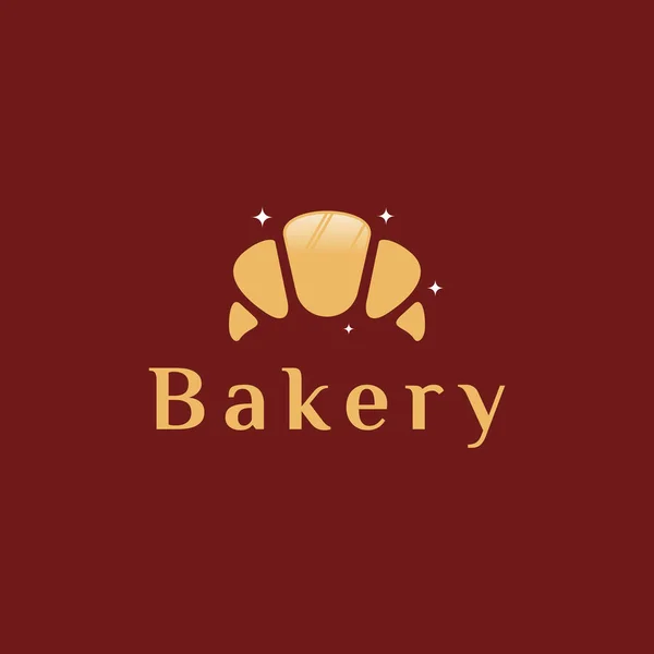 Lusso Bakery Logo Disegni Ispirazione Modello Logo Semplice Pane — Vettoriale Stock