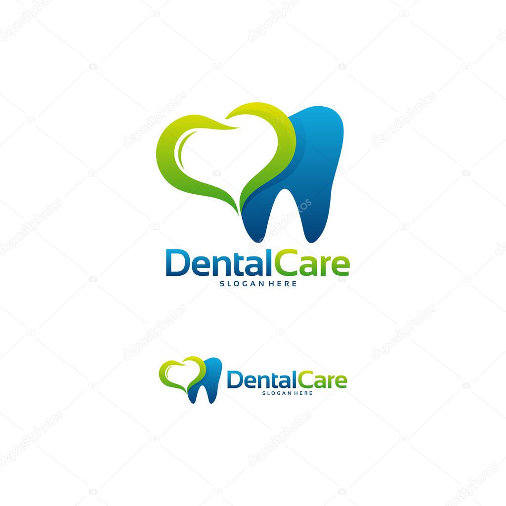 Dental Care logo designs concept vector, Family Dental logo template