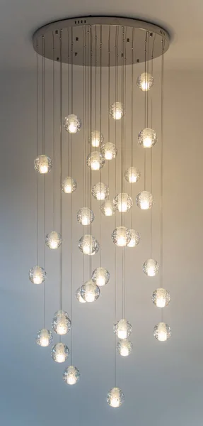 Modern chandelier in home — Stock Photo, Image