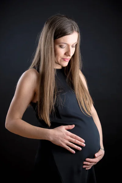 Schwangere Kaukasierin — Stockfoto