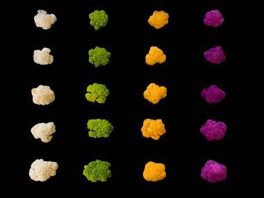 Caulifower farklı renkler