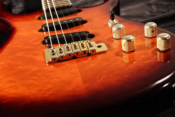 Close-up van elektrische gitaar — Stockfoto