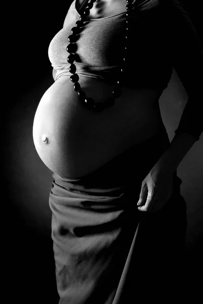 멋진 임신한 여자 — 스톡 사진