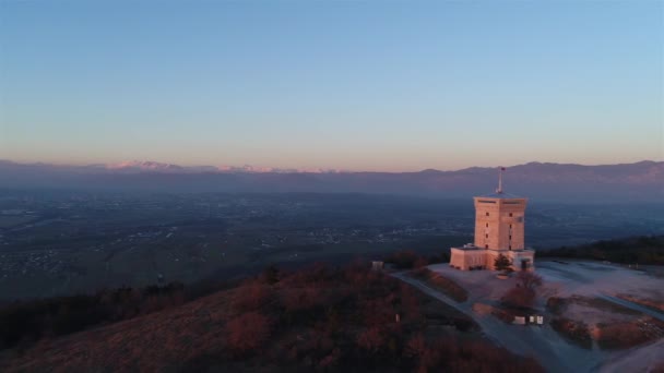 Cerje monument from air Stock Video
