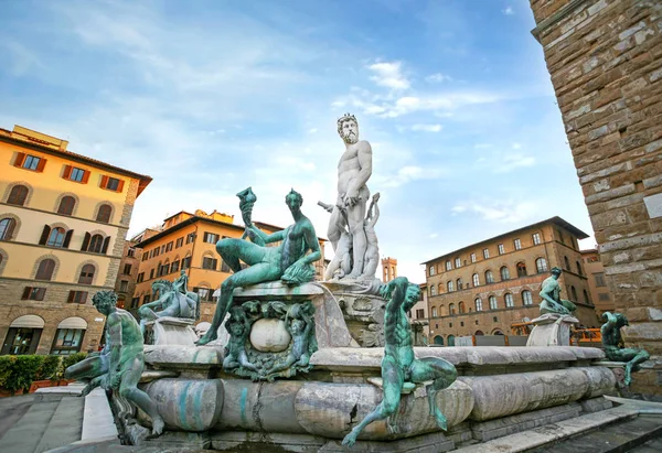Фонтан Нептуна во Флоренции — стоковое фото